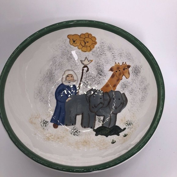 Noah's Ark Creatively Yours Karen DeAlwis Handpainted Bowl Cereal Bowl - Picture 8 of 10